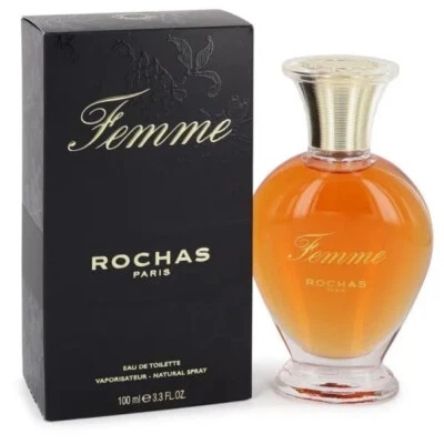 Rochas Femme Women 3.3 3.4 OZ 100 ml *Eau De Toilette* Spray Nuevo en Caja Sellado Foto 1 de 2