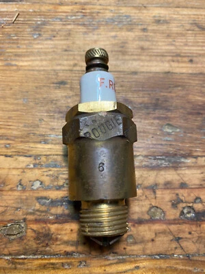 Rare! Antique F. Roussel Brevete SGDG Bougie Solid Brass Spark Plug NICE - Image 1 of 4