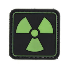 Radioactive Atomic Graphic PVC Removable Badge Emblem Green Patches for Morale