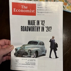 The Economist Magazine January 6th -12thv 2024 MADE IN '42 ROADWORTHY IN '24? - Picture 1 of 11