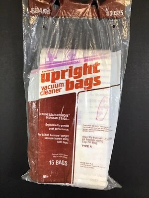 Sears Kenmore Vintage upright vacuum bag type A 2050375 Unopened Bag of 15 qty - Image 1 of 4