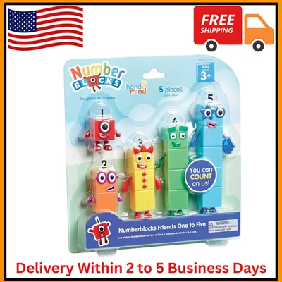 Figuras colecionáveis de bonecos colecionáveis de brinquedo hand2mind Numberblocks Friends One to Five - Imagem 1 de 4