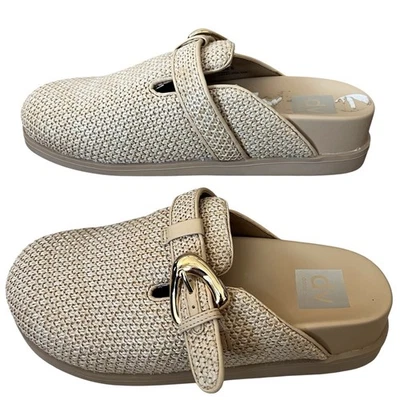 Dolce Vita Mule Tejido Mujer Talla 6 Hebilla Natural Deslizable Núcleo de Cabina Foto 1 de 4