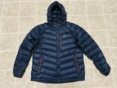 L.L Bean Ultralight 850 Down Hooded Jacket Carbon Navy 507059 Mens Sz XL - Image 1 of 4