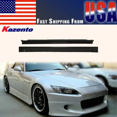 For Honda S2000 Coupe 2Dr JS Style Carbon Fiber Side Skirts Splitter Body Kits - Image 1 of 4