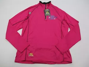Neu Leslie Jordan Damengröße M 1/4-Reißverschluss pink sportliche Laufjacke - Bild 1 von 8