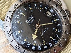 Vintage 1967 Glycine Airman Special Pilot's Watch w/Divers Case,Hacking Feature - Picture 1 of 23