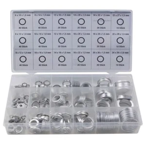 450pcs ALU sealing ring assortment aluminum gasket sealing ring set O-ring set - Picture 1 of 7