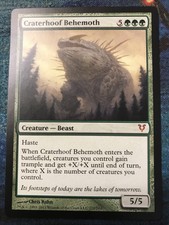 Magic CRATERHOOF BEHEMOTH Avacyn Restored • MINT Rare 1 1x X1 EDH Elf Big daddy