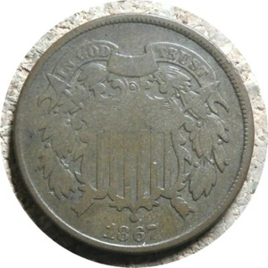 elf Two Cents 1867 Reconstruction Period Szego Collection 427 - Picture 1 of 2