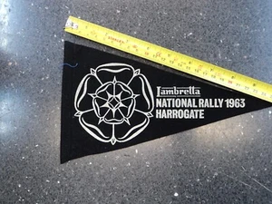 Lambretta National Rally Harrogate 1963 Flagstaff Banner Pennant flyer - Picture 1 of 2