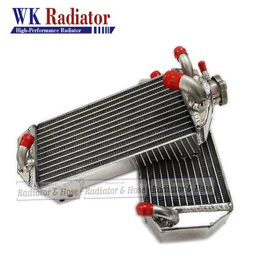 R+L Polished Radiator for Suzuki  RM250 RM 250 1996-2000 1996 1997  1998 1999 00 - Image 1 of 4