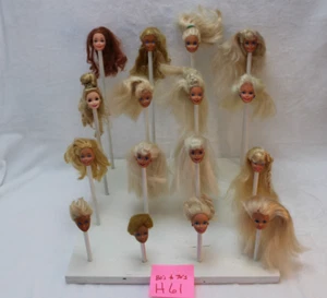 16 Barbie Doll Heads Mattel for OOAK & CUSTOM REPLACEMENT Various 70's 80's H61 - Picture 1 of 19