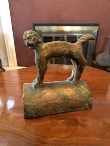 Antique Chinese Terra Cotta Animal Roof Tile on Curved Base - Picture 1 of 12