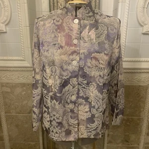 DressBarn.  Sz 2X.  Long Sleeve.  Jacket/Top. Nehru Collar. Lined.  B29. - Picture 1 of 6