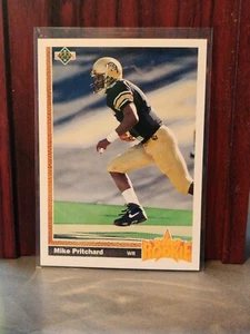 1991 Upper Deck Football #8 Mike Pritchard RC Star Rookie 🏈 Atlanta Falcons - Picture 1 of 2