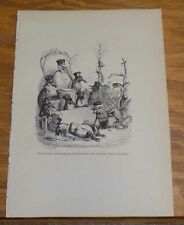c1840 Print/Comical Animals in Human Situations/JUDGEMENT DAY