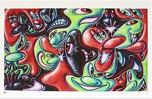 Kenny Scharf “Places Please” Signed Limited Art Print Edition of 100