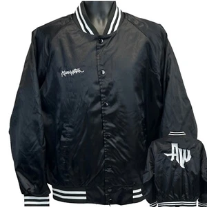 Aaron Watson Satin Bomberjacke Herren L Large schwarz Texas Country Western Musik - Bild 1 von 9