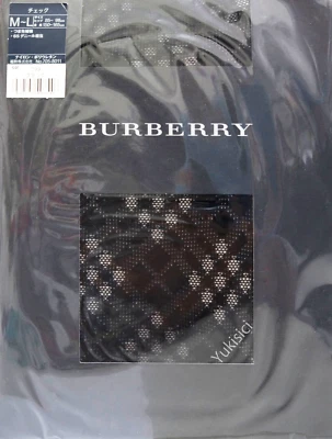 Medias pantimedias Burberry Japón negras a cuadros 65 denier punta reforzada talla M-L Foto 1 de 4