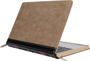 PU Leather Laptop Sleeve Case for MacBook Air Pro 13 14 15 16 inch Vintage Cover - Picture 1 of 54