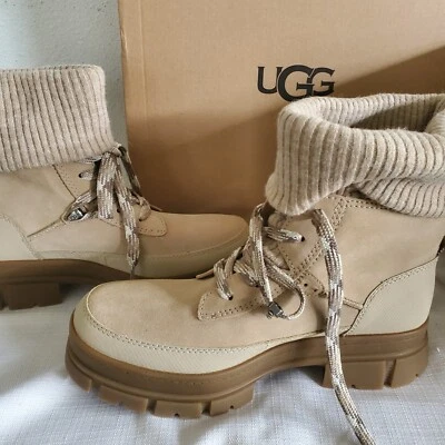 DEFECT WOMENS SIZE 10 MUSTARD SEED UGG ASHTON HIKER LUG SOLE BOOTS 1143831 - Image 1 of 4