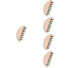 5pcs Scalp With Tooth Jade Comb Scraping Massage Comb