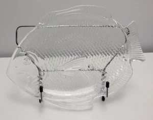 Fish Shaped Glass Plater Oven Proof Made in the USA 8 X 11 - Picture 1 of 6
