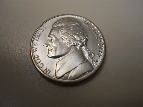 1973-D BU JEFFERSON NICKEL. ***** Cover