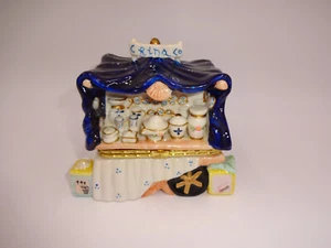 Crina Co Azul Vendedores Carro Baratija Caja Jarrones Contenedores Tazas Bloques - Imagen 1 de 7