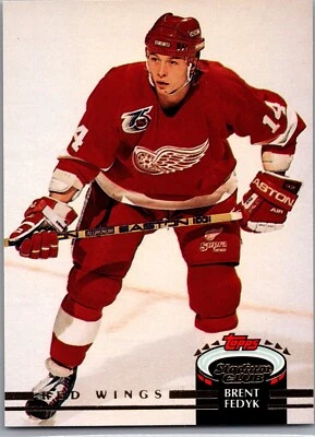 1992-93 Topps Stadium Club -#390 Brent Fedyk - Image 1 of 2