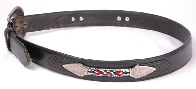 Cinturón WRANGLER Western-40-Negro-Bordado-Conchos-Mujer-WSM004X-Cuero-2010 Foto 1 de 4