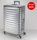 Reisekoffer XL Trolley Koffer groß 94 L Alu Rahmen 4 Rollen ABS Hartschale fest