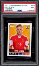 PSA 9 MINT 2012/13 ROOKIE Luke Shaw 246 Topps Premier League Sticker Southampton