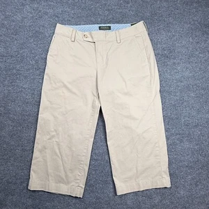 Eddie Bauer Blakely Fit Capri Chino Pants Women's 10 Brown Stretch Low-Rise NWT - Picture 1 of 10