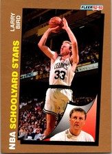 1992-93 Fleer Spalding Schoolyard Stars Larry Bird Boston Celtics #NNO