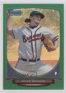 2013 Bowman Draft Draft Picks Chrome Green Refractor /75 Tyler Brosius #BDPP101