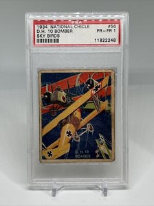 1934 National Chicle Sky Birds #56 The D. H.-10 Bomber  PSA 1