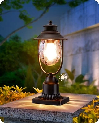 EDISHINE Dusk to Dawn Outdoor Post Light, Waterproof Exterior Lamp Post Lantern - Image 1 of 4