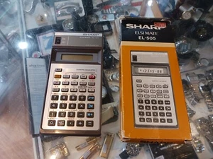 SHARP ELSI MATE EL-505 ELECTRONIC SCIENTIFIC CALCULATOR IN BOX | MADE IN JAPAN - Picture 1 of 24