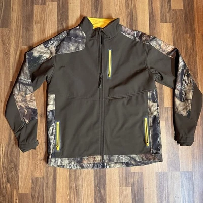 Yukon Gear Camo & Yellow  Zip Up Jacket With Pockets Mens Large - Image 1 of 4