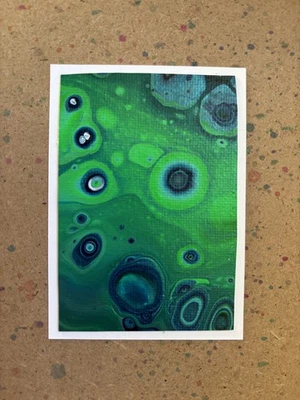 ACEO Original Abstracto, Arte Fluido, 2.5”x3.5” por Patti Johnson Foto 1 de 2