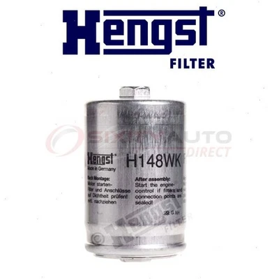 Hengst In-Line Fuel Filter for 1990-1994 Audi V8 Quattro - Gas Pump Line Air ze Foto 1 de 4