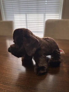 Ganz Chocolate Lab Puppy Dog Stuffed Animal Webkinz Plush Toy Collar No Code - Picture 1 of 7