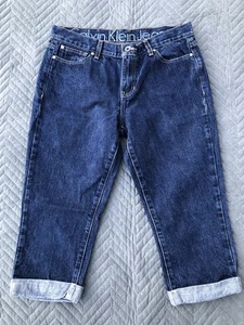Calvin Klein Capri Jeans Women’s Size 30/10 Blue Denim Pants Made In Mexico - Picture 1 of 19