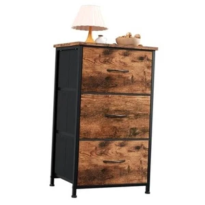Cómoda pequeña para impresión de grano de madera de 11,8"D x 16,5"W x 28,2"H (3 cajones) - Imagen 1 de 7