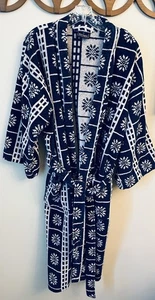 VTG BARRINGTON Terrycloth ROBE ONE SIZE FITS MOST UNISEX Cotton Made In Turkey - Picture 1 of 5