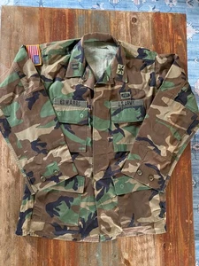 US Army Mantel Camouflage Woodland Pattern Combat Jacket Medium Long, Military - Bild 1 von 8