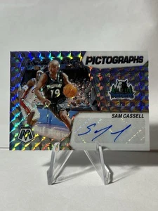 SAM CASSELL 2023-24 MOSAIC PICTOGRAPHS AUTOGRAPH SILVER PRIZM AUTO - Picture 1 of 2