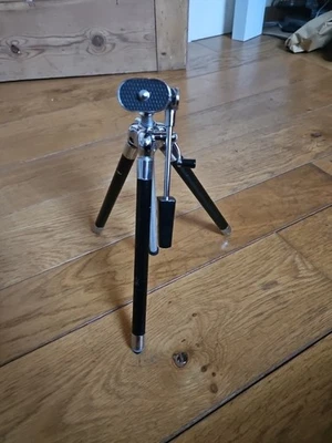 Pyramid Collapsible Tripod with Case 1980s Vintage Camera Stand, 27cm-105cm - Image 1 of 4
